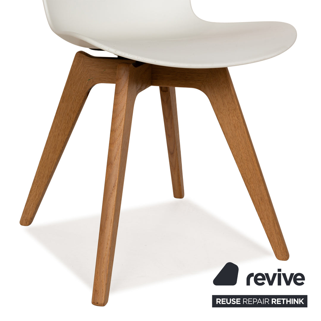 4er Garnitur BoConcept Adelaide Kunststoff Stuhl Weiß Esszimmer