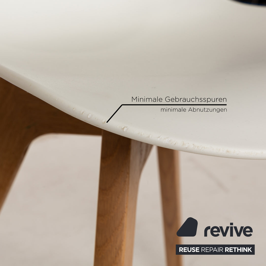 4er Garnitur BoConcept Adelaide Kunststoff Stuhl Weiß Esszimmer
