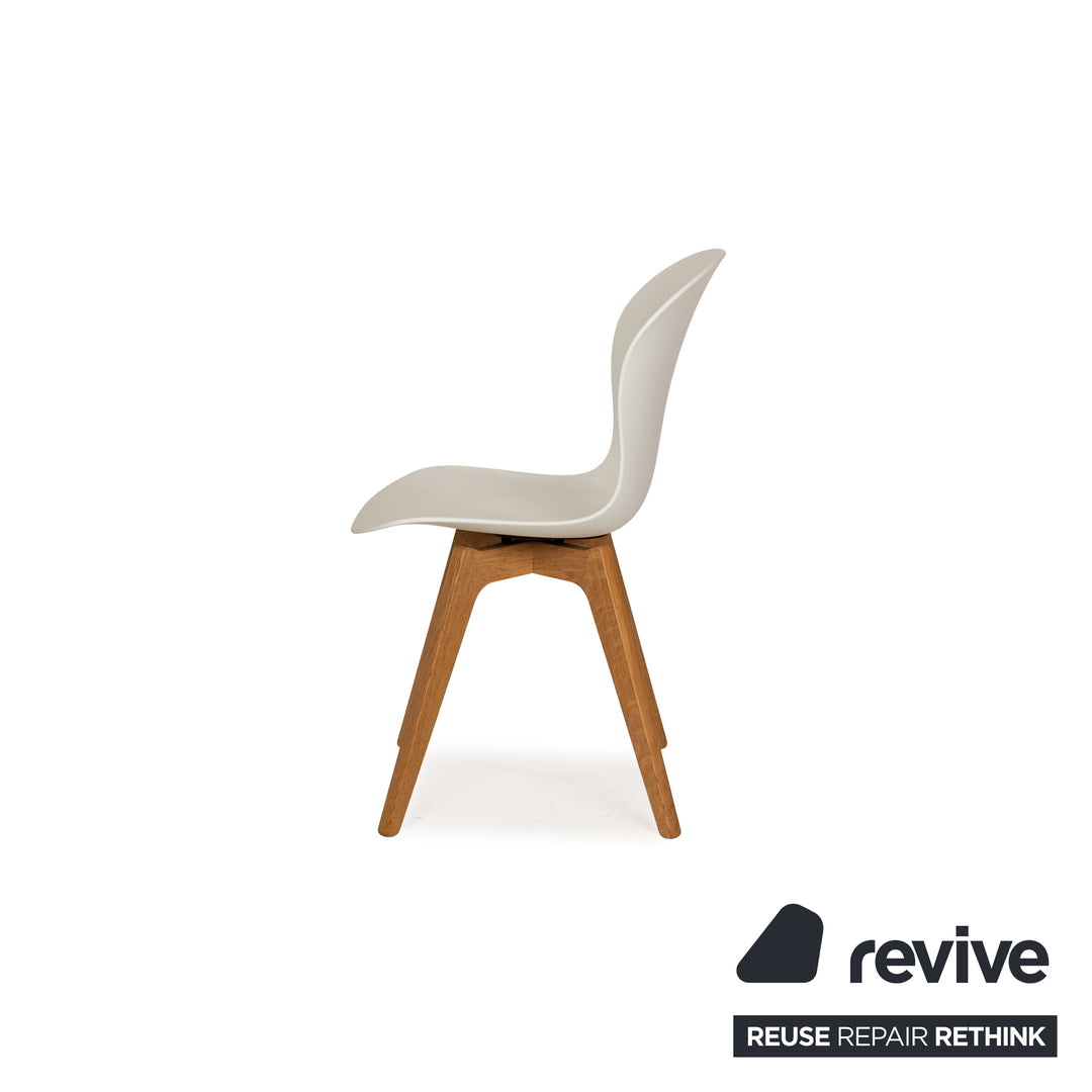 4er Garnitur BoConcept Adelaide Kunststoff Stuhl Weiß Esszimmer