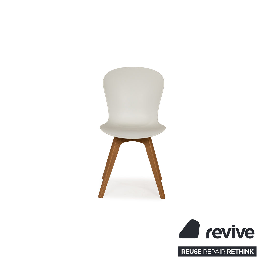 4er Garnitur BoConcept Adelaide Kunststoff Stuhl Weiß Esszimmer
