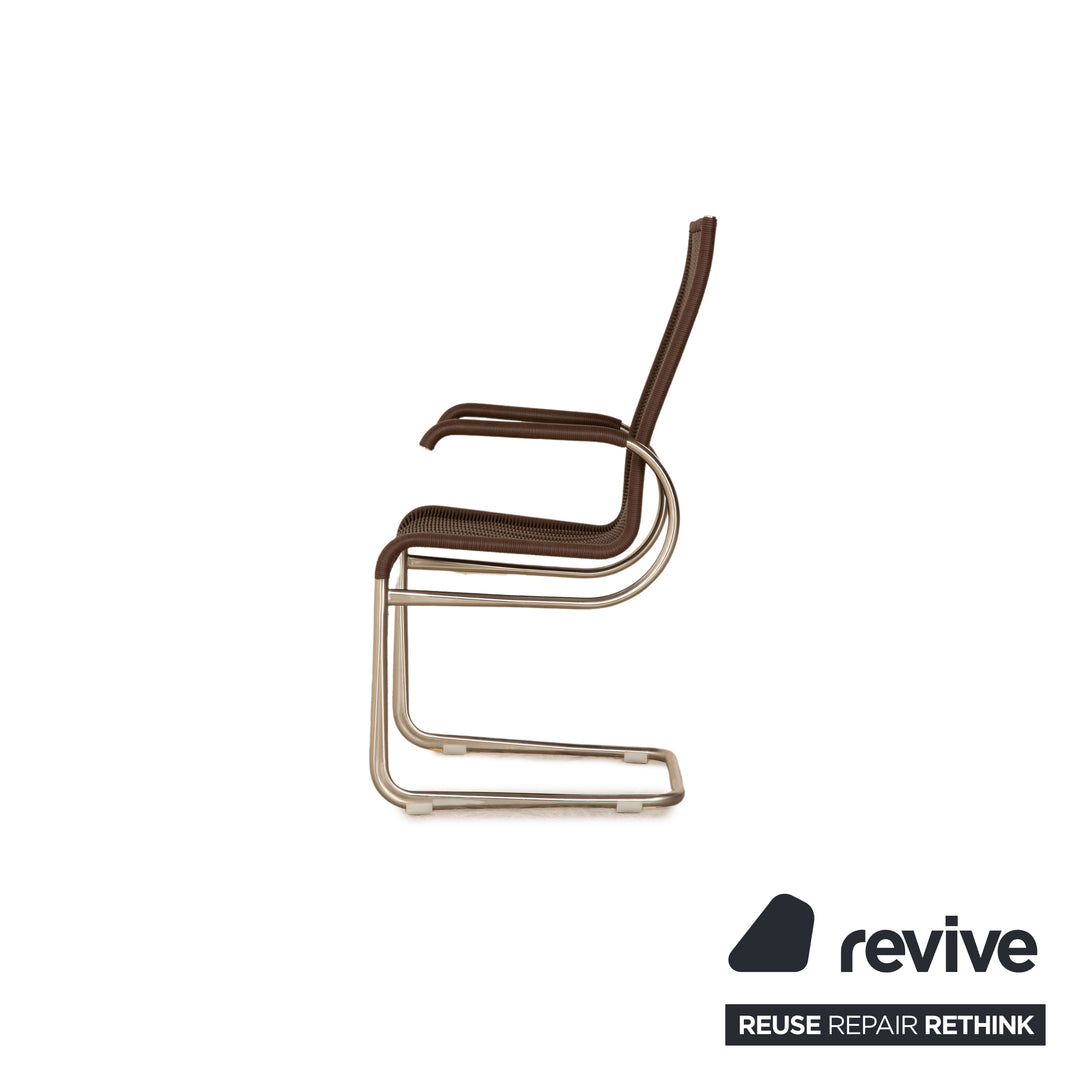 Set of 4 Tecta B25 wooden chairs brown