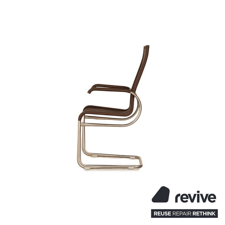 Set of 4 Tecta B25 wooden chairs brown