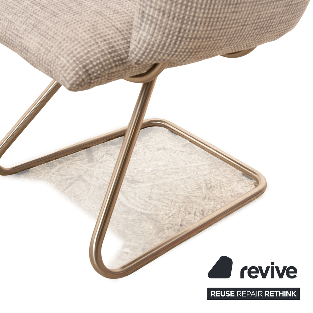Set of 4 Venjakob Maika fabric chairs grey dining room