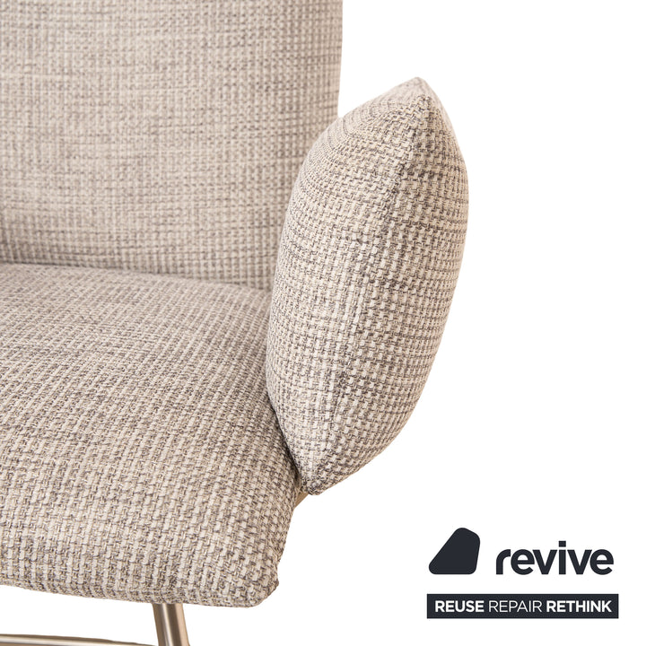 Set of 4 Venjakob Maika fabric chairs grey dining room