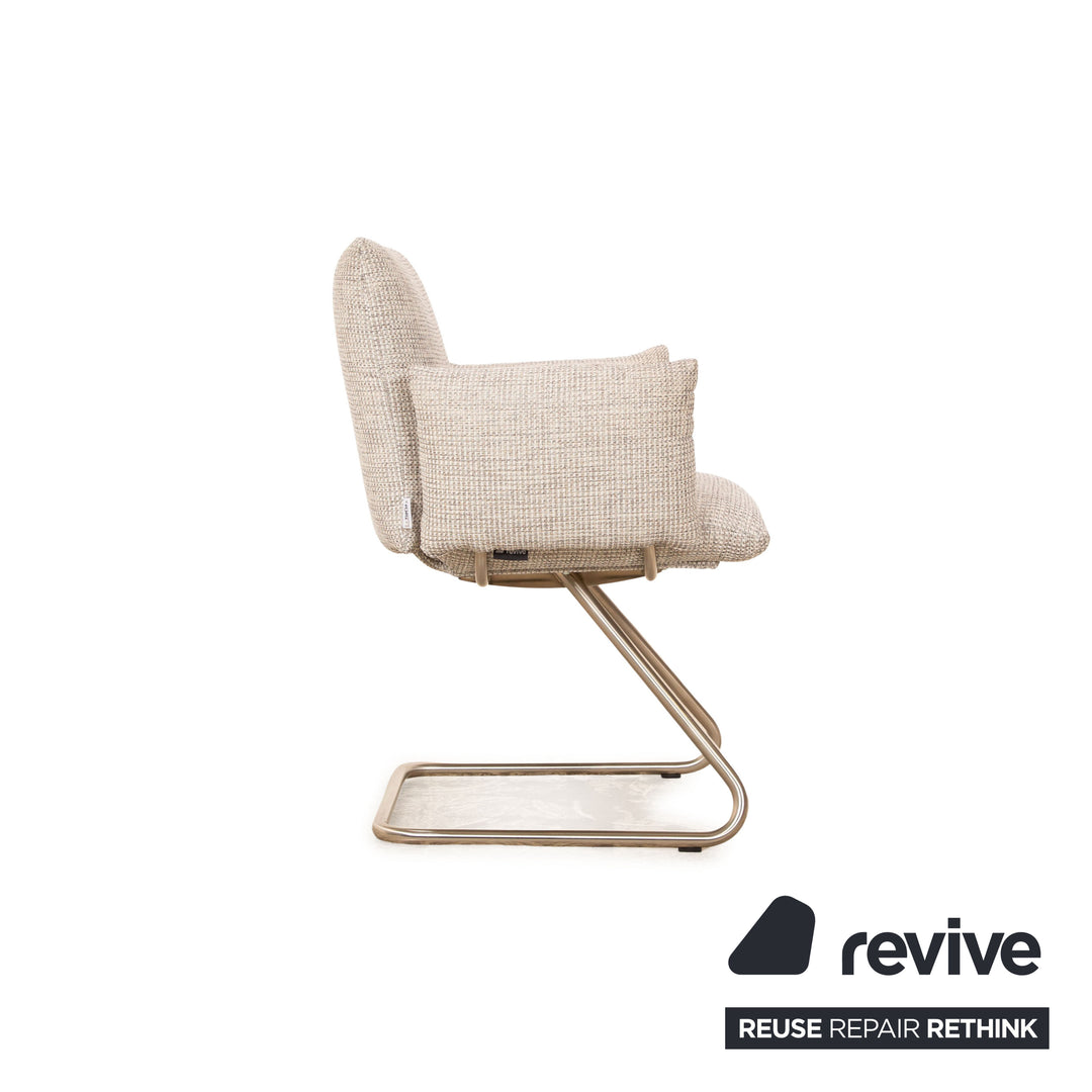 Set of 4 Venjakob Maika fabric chairs grey dining room