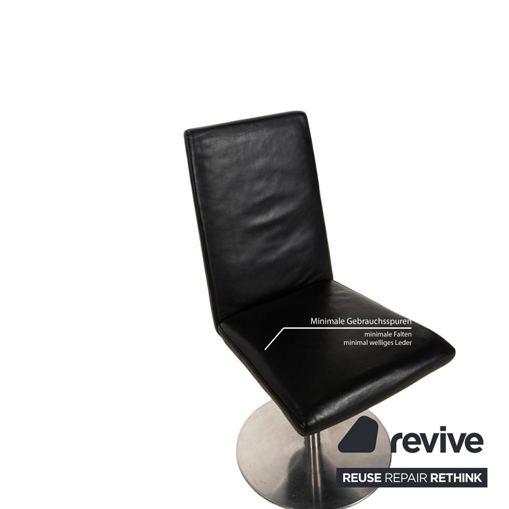 Lot de 6 échantillons de bagues 1210-70 chaise en cuir noir
