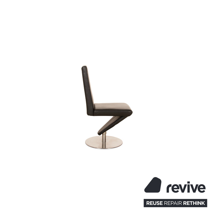 Lot de 6 échantillons de bagues 1210-70 chaise en cuir noir
