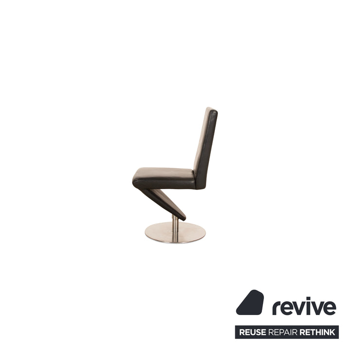 Lot de 6 échantillons de bagues 1210-70 chaise en cuir noir