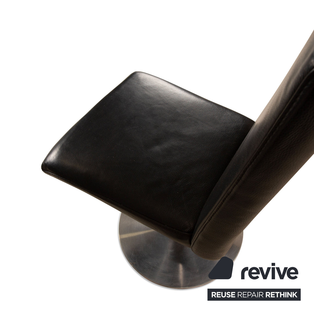 Lot de 6 échantillons de bagues 1210-70 chaise en cuir noir