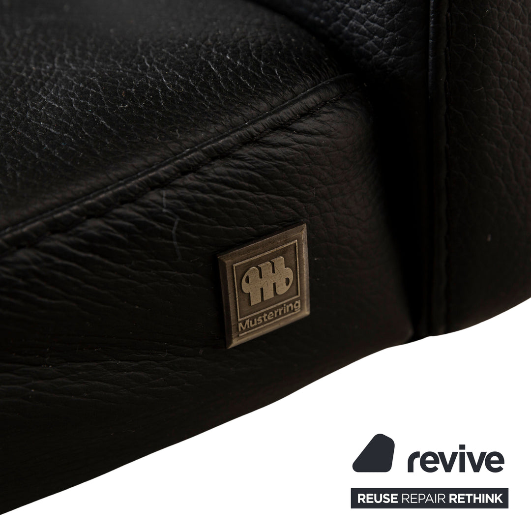 Lot de 6 échantillons de bagues 1210-70 chaise en cuir noir
