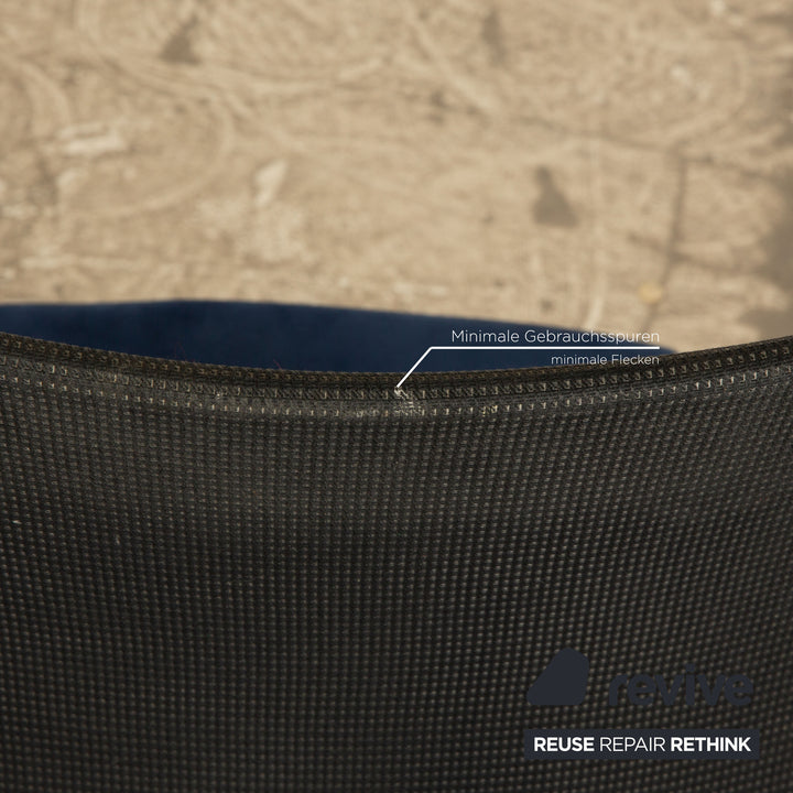 Set of 6 Tonon fabric chairs blue dining room