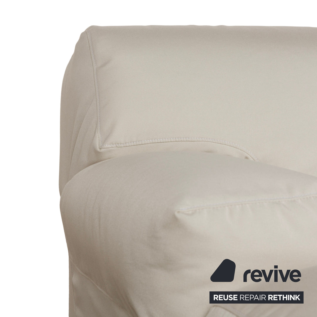 Canapé 2 places en tissu Cassina Fiandra blanc crème avec housse neuve