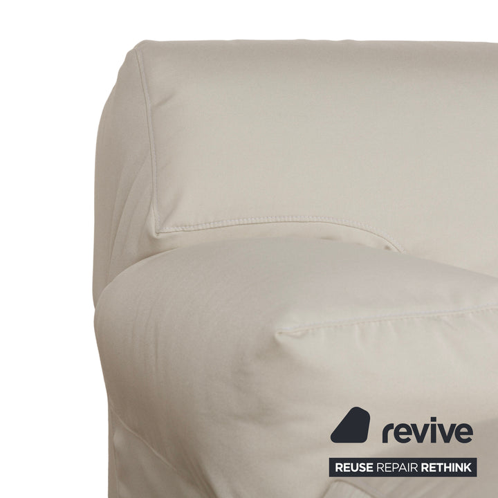 Canapé 2 places en tissu Cassina Fiandra blanc crème avec housse neuve