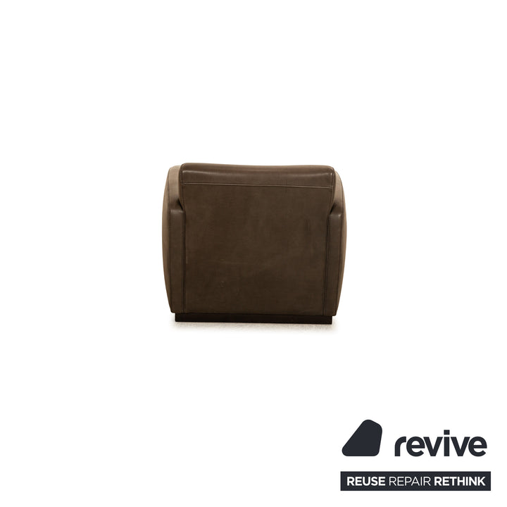 Baxter Charmine Longe Dormeuse Aniline Leather Lounger Brown