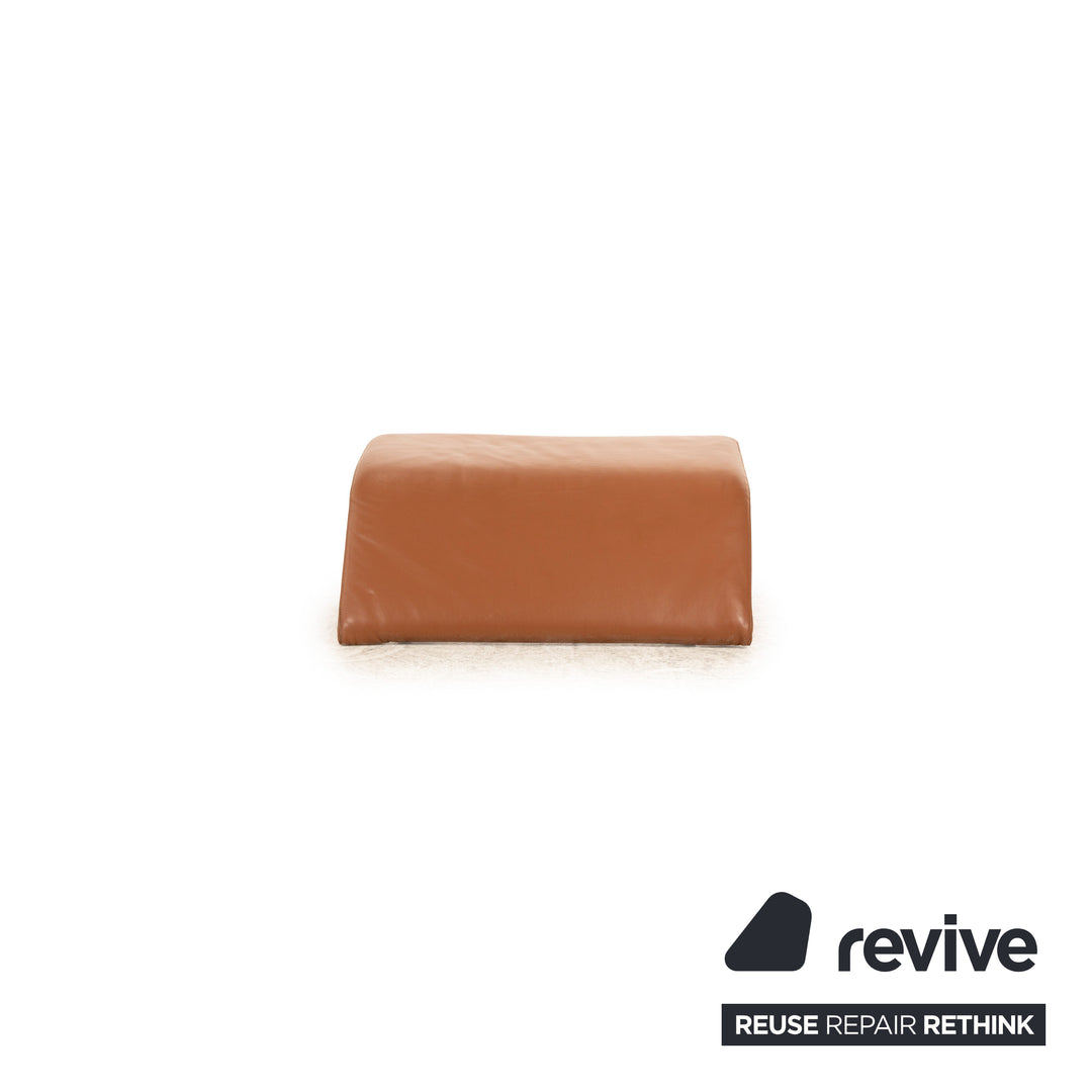 B&B Italia Alanda Leather Stool Brown