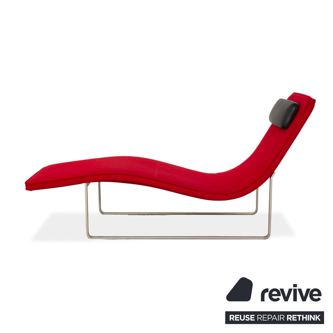 Chaise longue en tissu B&B Italia Landscape Rouge