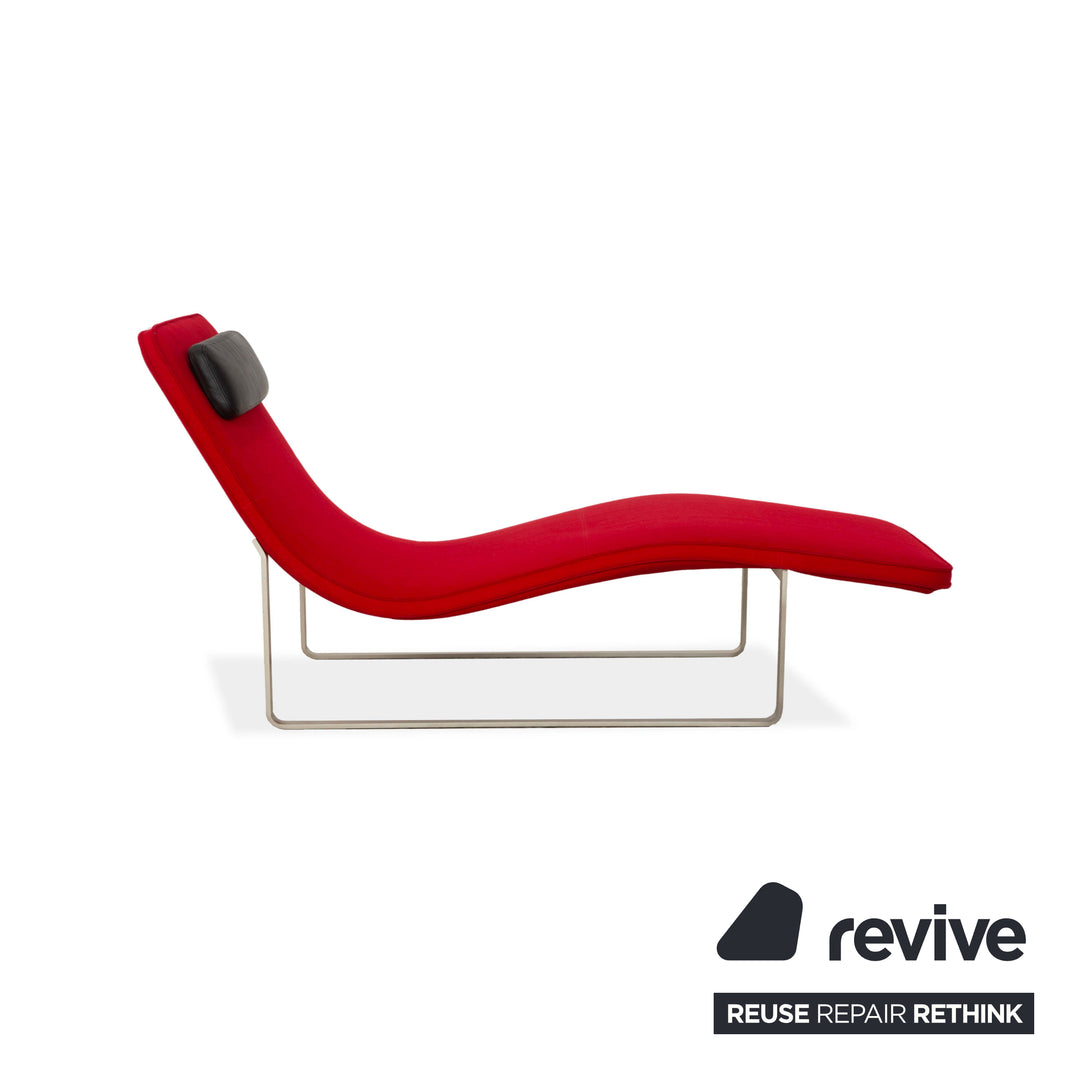 Chaise longue en tissu B&B Italia Landscape Rouge