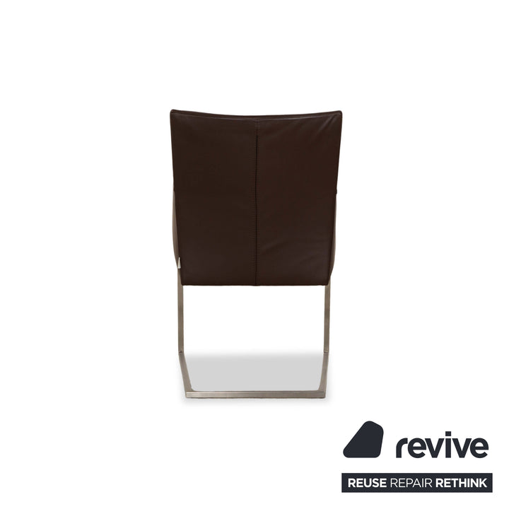 bert plantagie ARC-E chaise en cuir marron