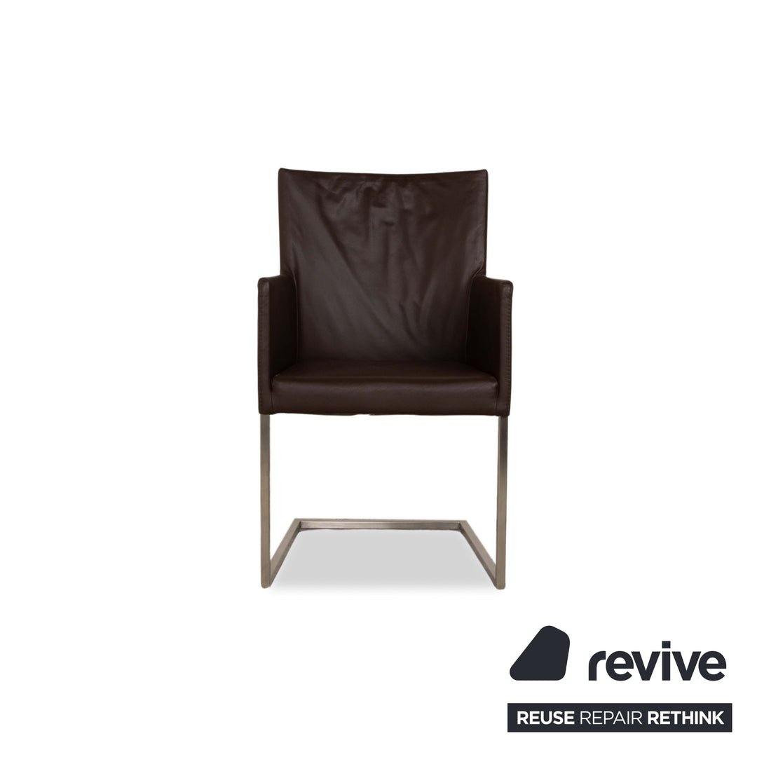 bert plantagie ARC-E chaise en cuir marron