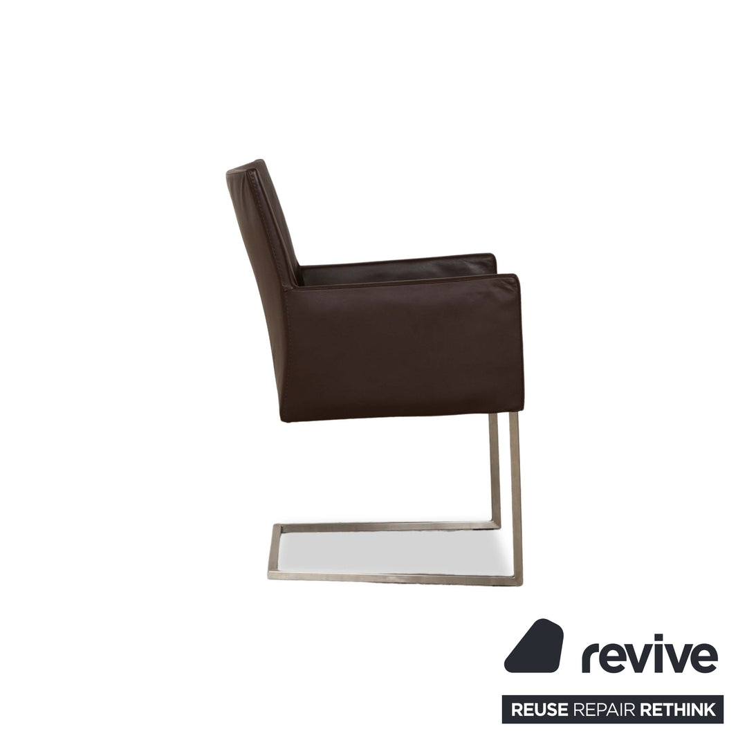 bert plantagie ARC-E chaise en cuir marron