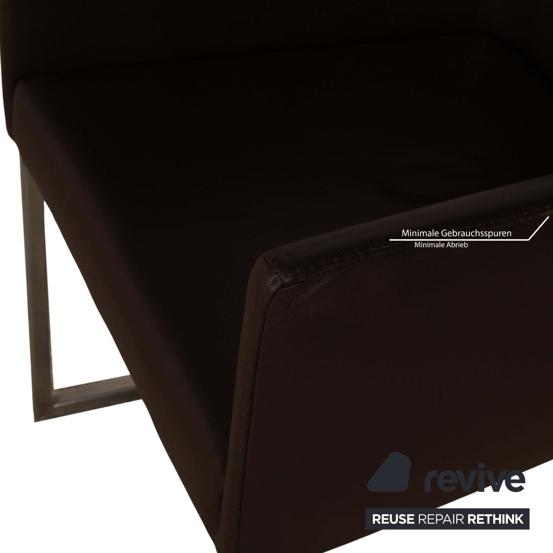 bert plantagie ARC-E chaise en cuir marron