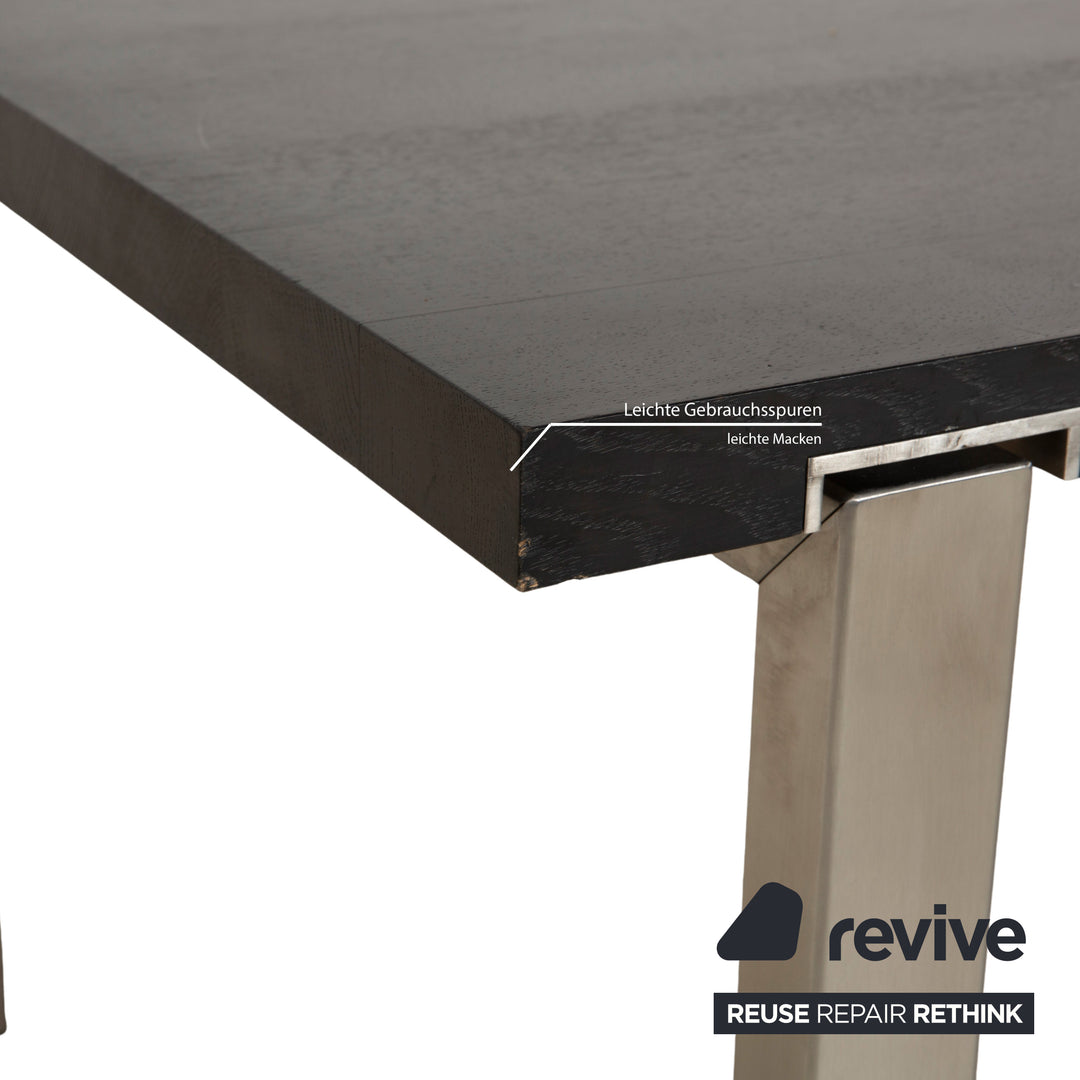 table à manger en bois bert plantagie marron foncé