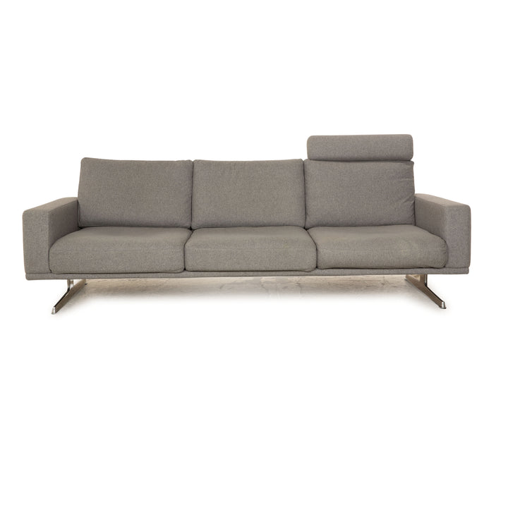 BoConcept Carlton Stoff Dreisitzer Grau Sofa Couch