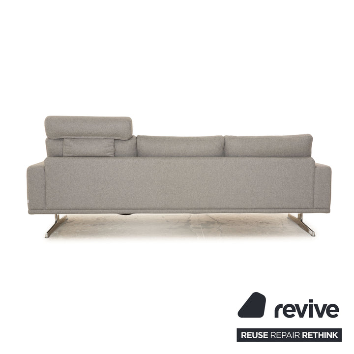 BoConcept Carlton Stoff Dreisitzer Grau Sofa Couch