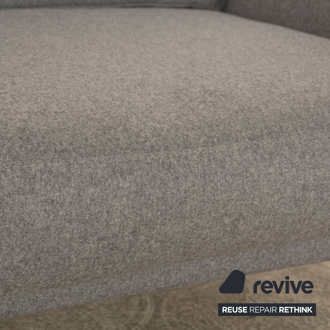 BoConcept Carlton Stoff Dreisitzer Grau Sofa Couch