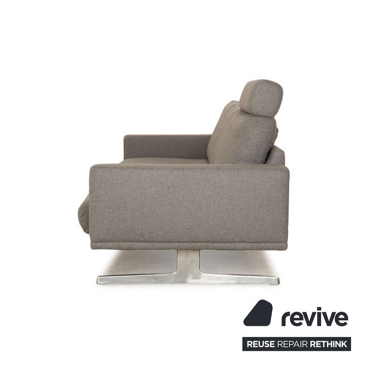 BoConcept Carlton Stoff Dreisitzer Grau Sofa Couch