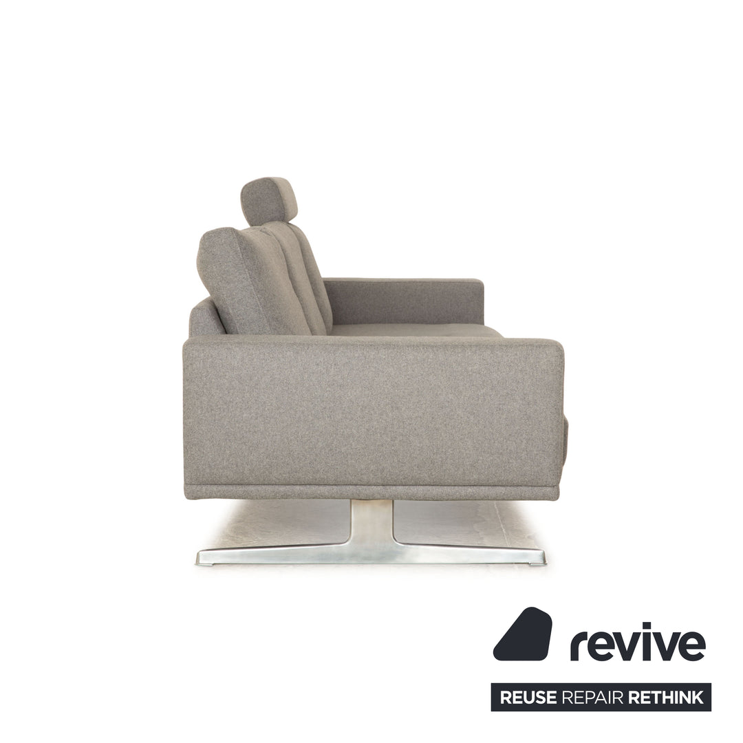 BoConcept Carlton Stoff Dreisitzer Grau Sofa Couch