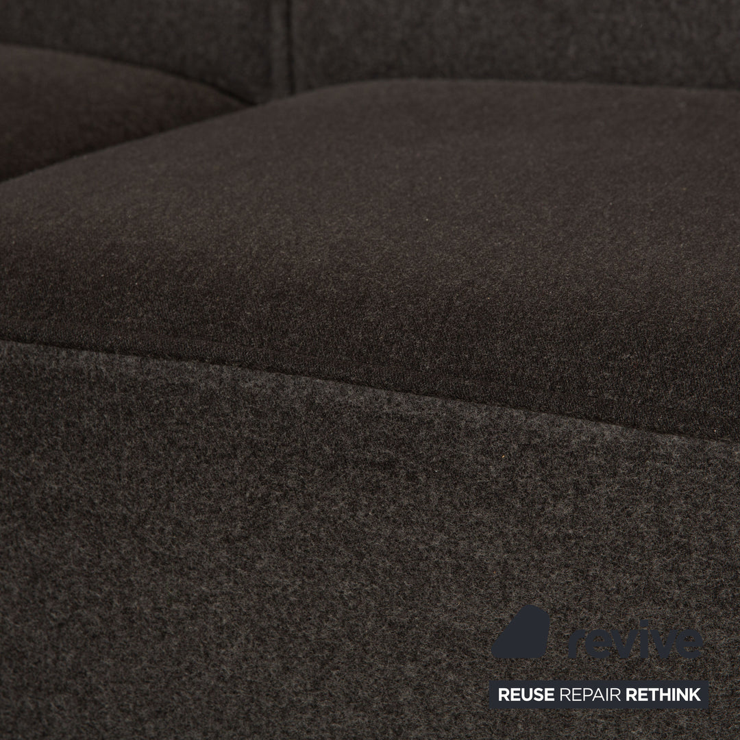 BoConcept Carmo Stoff Ecksofa Anthrazit Recamiere Rechts & Links Sofa Couch