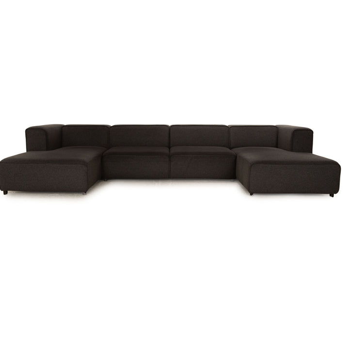 BoConcept Carmo Stoff Ecksofa Anthrazit Recamiere Rechts & Links Sofa Couch