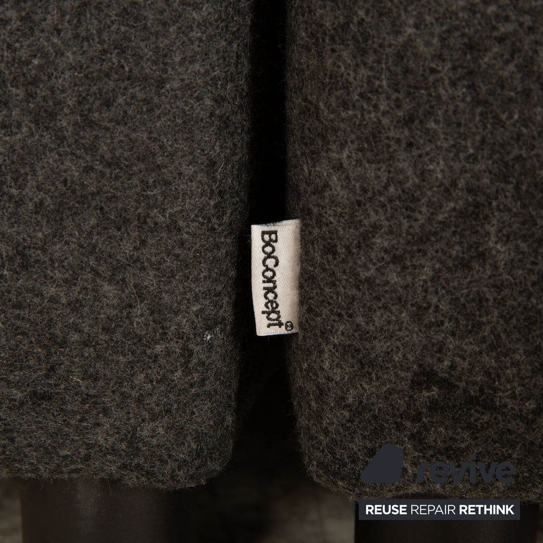 BoConcept Carmo Stoff Ecksofa Anthrazit Recamiere Rechts & Links Sofa Couch
