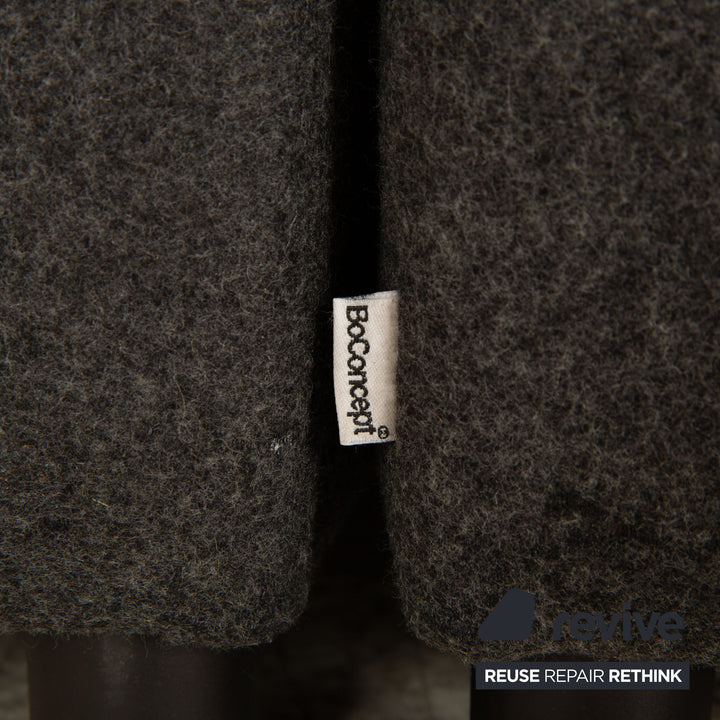BoConcept Carmo Stoff Ecksofa Anthrazit Recamiere Rechts & Links Sofa Couch