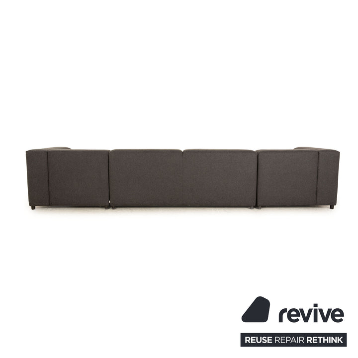 BoConcept Carmo Stoff Ecksofa Anthrazit Recamiere Rechts & Links Sofa Couch