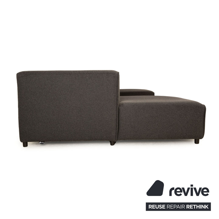 BoConcept Carmo Stoff Ecksofa Anthrazit Recamiere Rechts & Links Sofa Couch