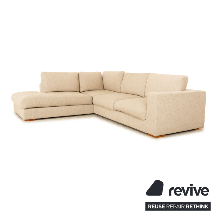 BoConcept Cenova Stoff Ecksofa Beige Recamiere Links Sofa Couch