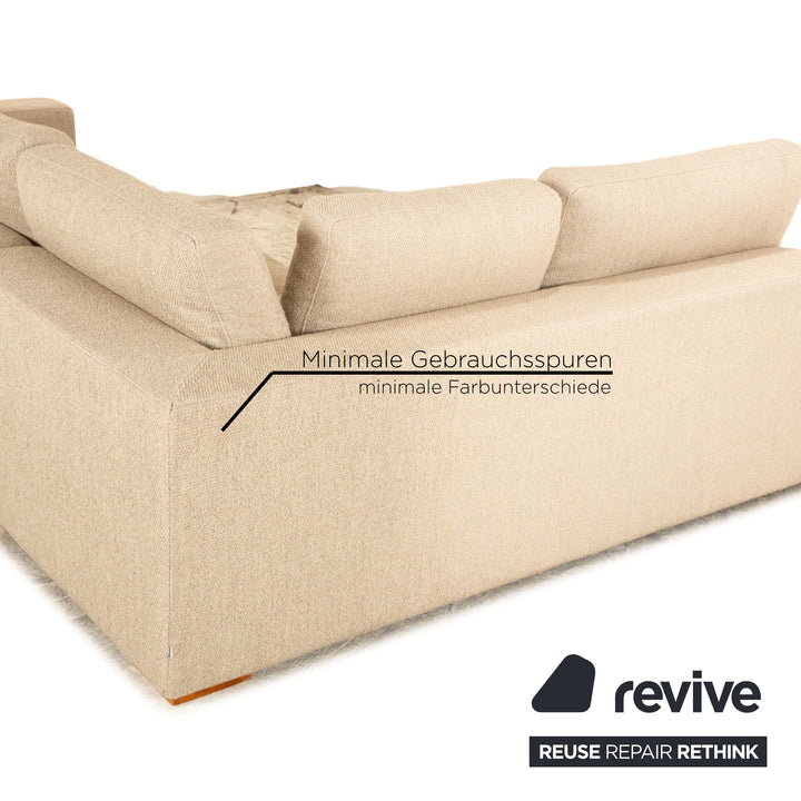 BoConcept Cenova Stoff Ecksofa Beige Recamiere Links Sofa Couch