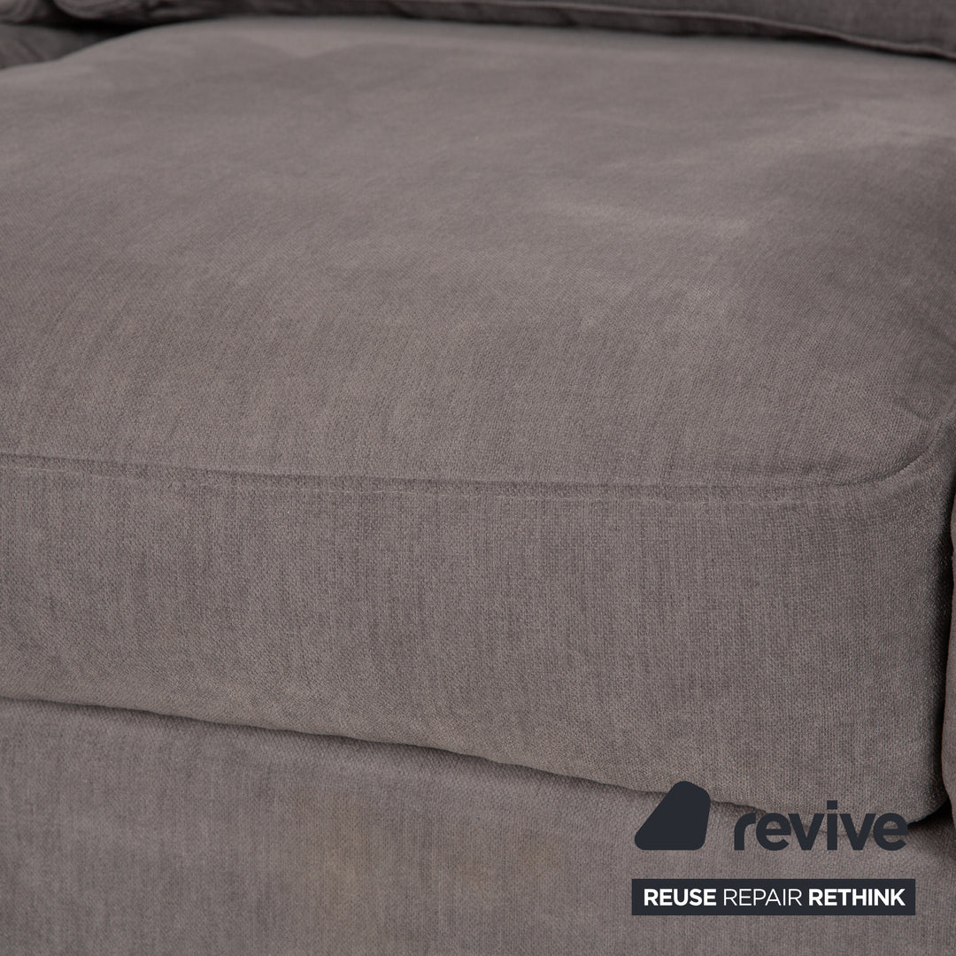 BoConcept Cenova Stoff Ecksofa Grau Recamiere Links Sofa Couch