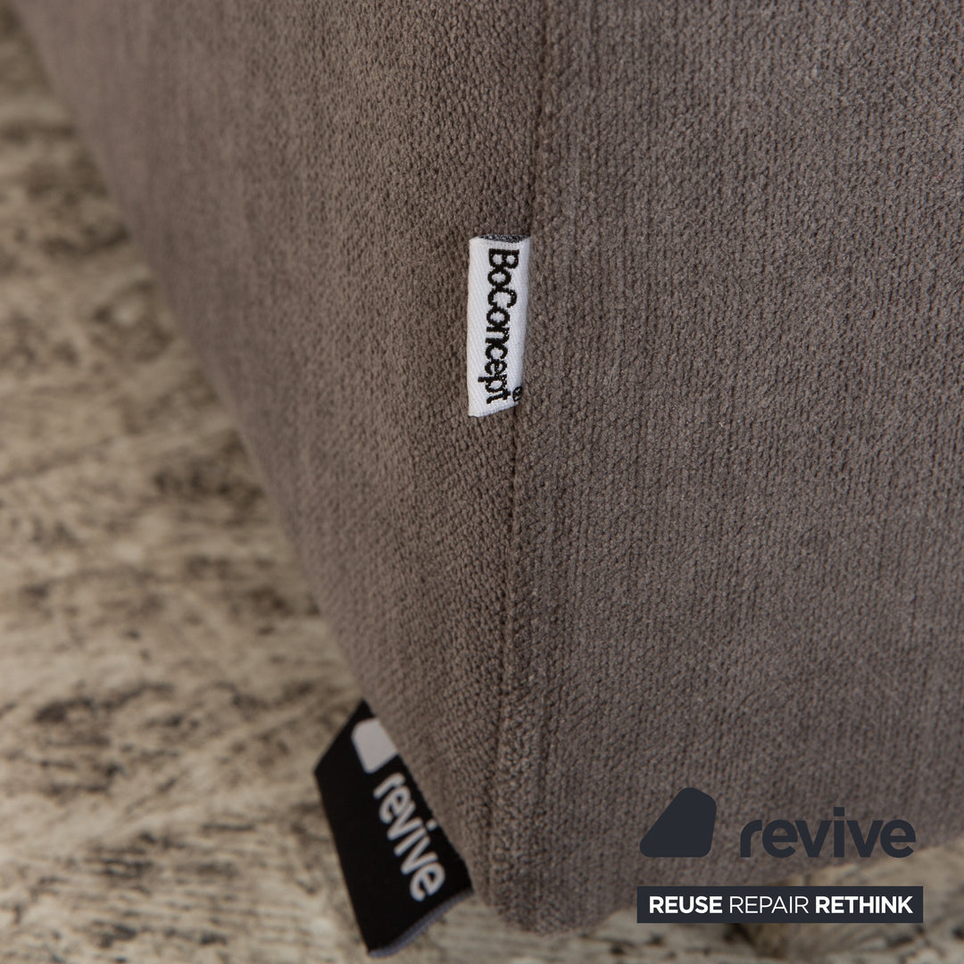 BoConcept Cenova Stoff Ecksofa Grau Recamiere Links Sofa Couch