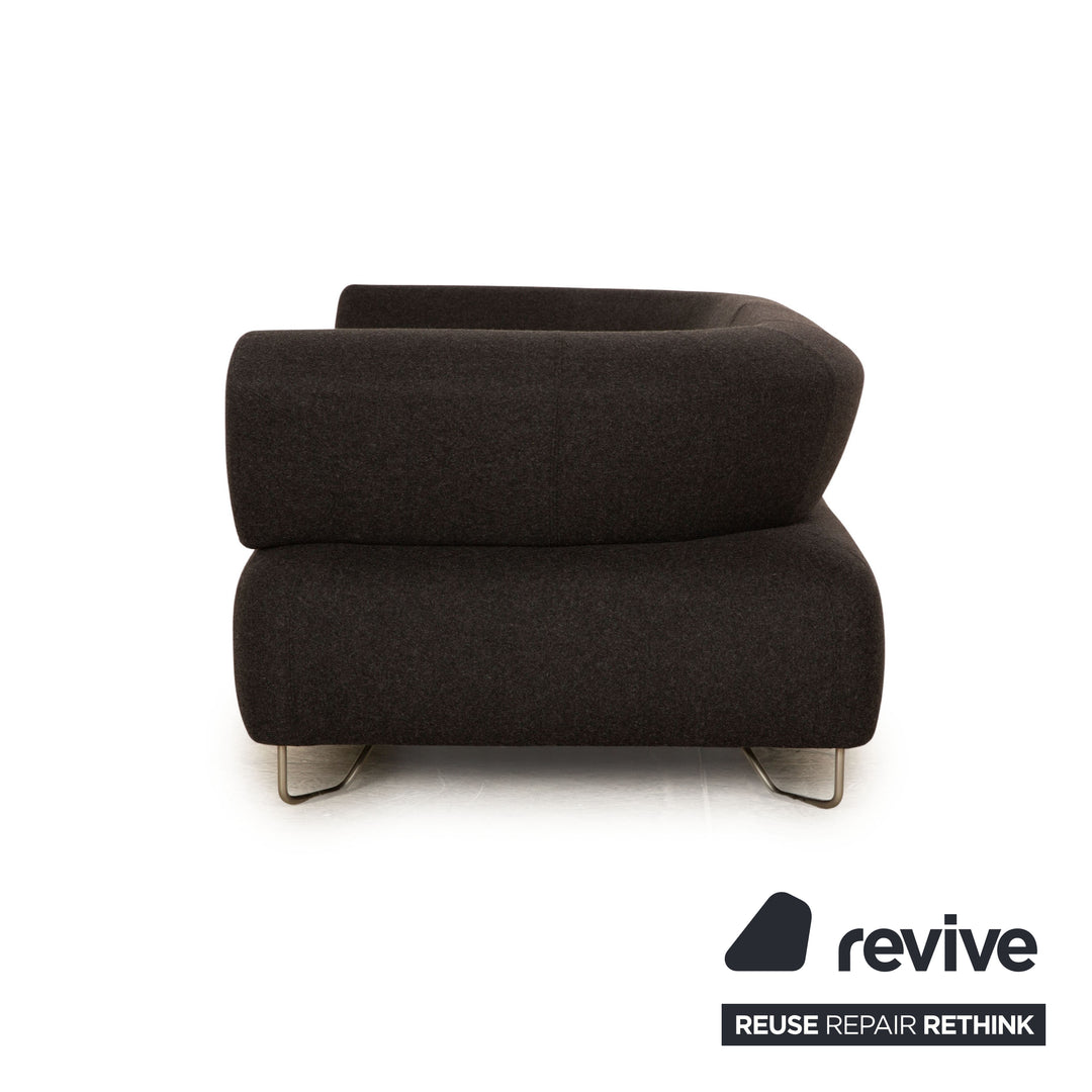 BoConcept Como Stoff Zweisitzer Grau Sofa Couch