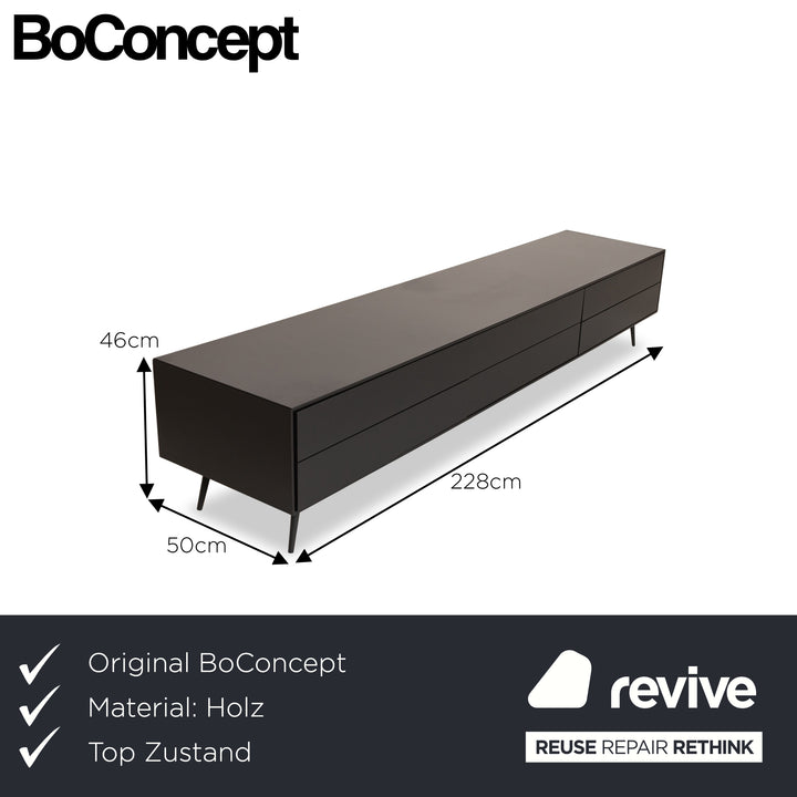 BoConcept Fermo Holz Sideboard Schwarz Grau TV Board