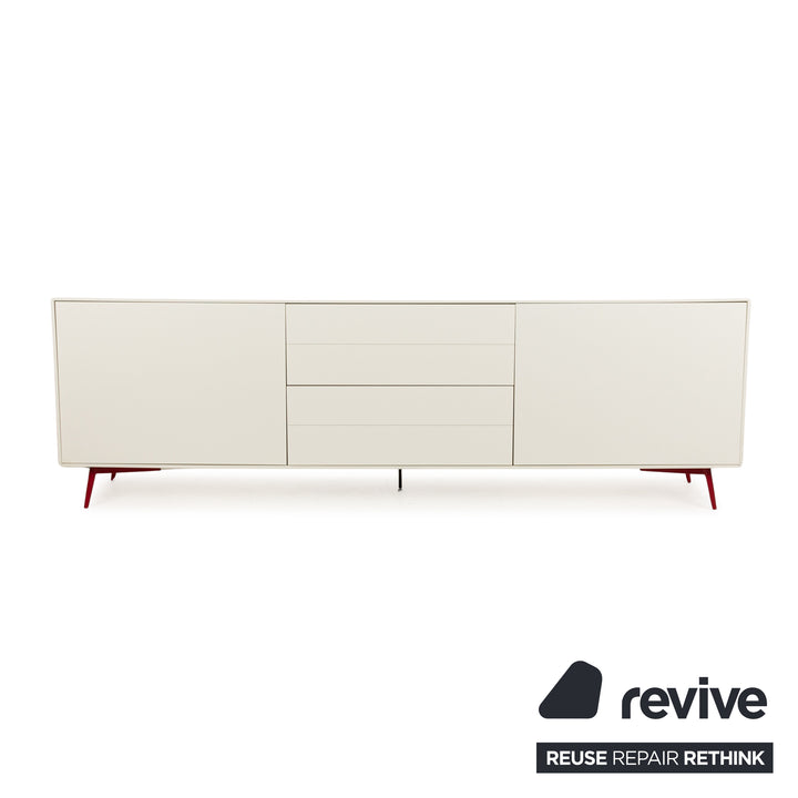 BoConcept Fermo Holz Sideboard Weiß Rot