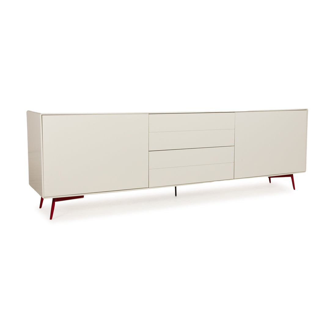 BoConcept Fermo Holz Sideboard Weiß Rot