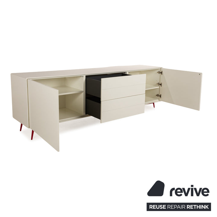BoConcept Fermo Holz Sideboard Weiß Rot