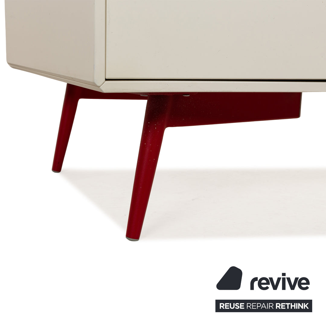 BoConcept Fermo Holz Sideboard Weiß Rot