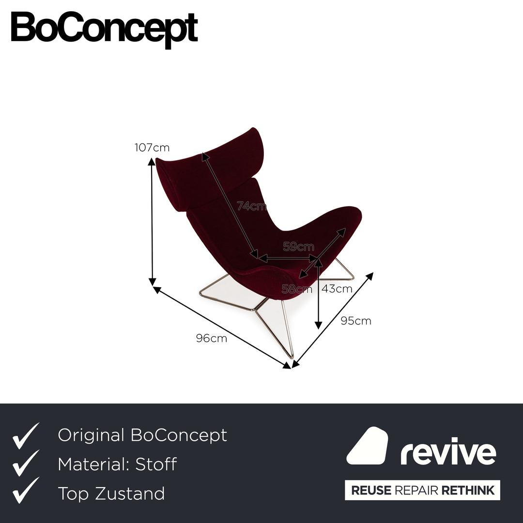 BoConcept Imola Stoff Sessel Rot