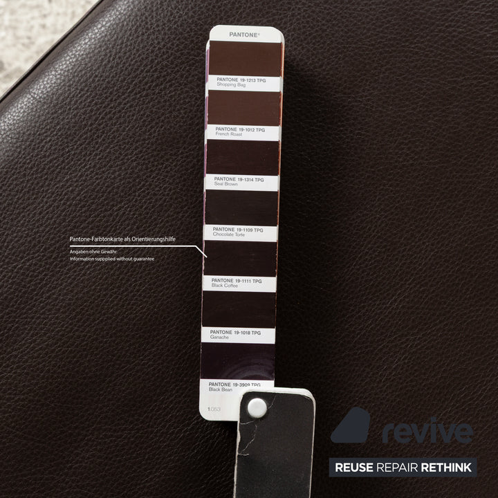 BoConcept Indivi Leder Sofa Garnitur Zweisitzer Braun Couch Hocker