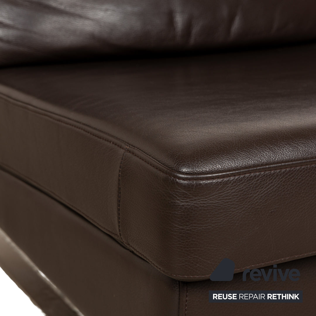 BoConcept Indivi Leder Zweisitzer Braun Sofa Couch